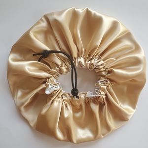 Satin Sleep Bonnet. Reversible and Adjustable